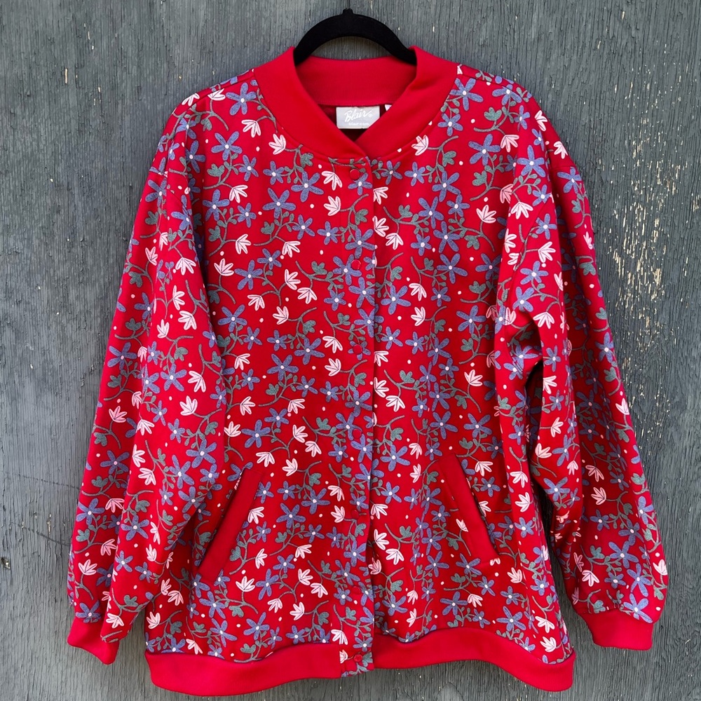 Vintage Blair Red Floral Jacket